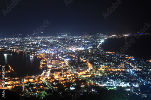 北海道 函館山から見る函館の夜景