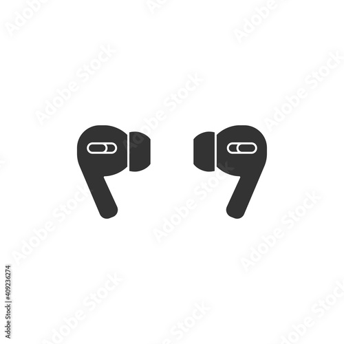 Earbuds icon. Gadget symbol modern, simple, vector, icon for website design, mobile app, ui. Vector Illustration