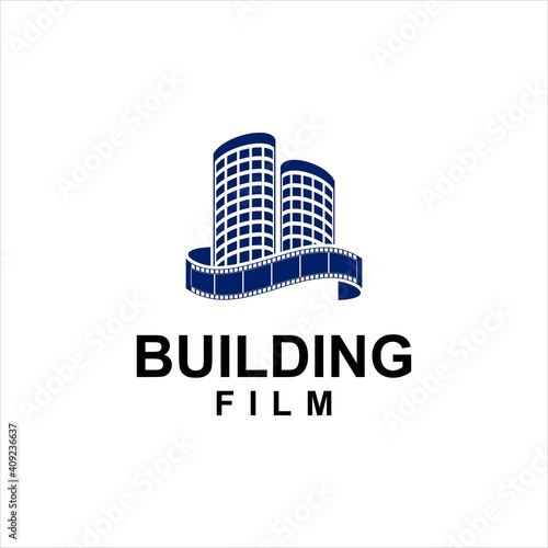 Studio and Film Production Logo Design Featuring Urban Architecture and Real Estate Concepts for Business and Property Development