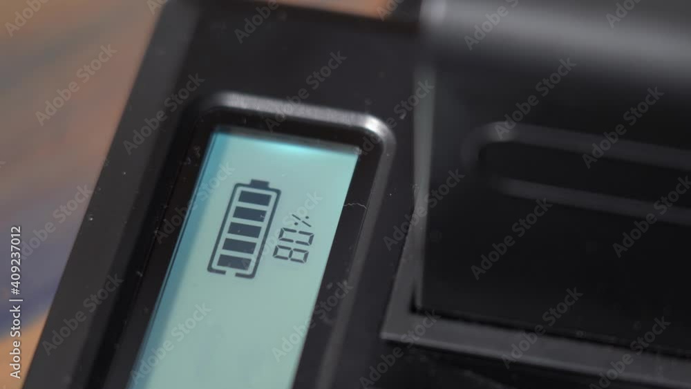 Technology Battery power 80% , 90 % - battery charger and electricity in action Technology Battery power 80% , 90 % - battery charger and electricity in action