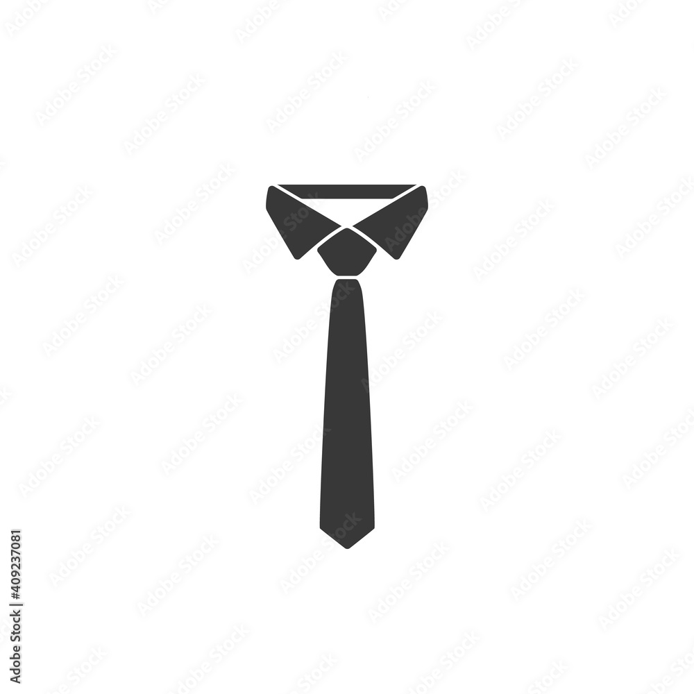 Simple Tie Icon Vector Template Flat Design Simple Tie Icon Vector Template Flat Design