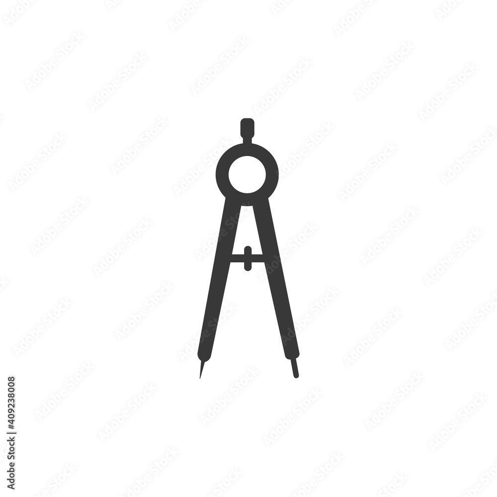 Drawing compass vector icon. filled flat sign for mobile concept and web design. Divider, Circinus glyph icon. Vector Drawing compass vector icon. filled flat sign for mobile concept and web design. Divider, Circinus glyph icon. Vector