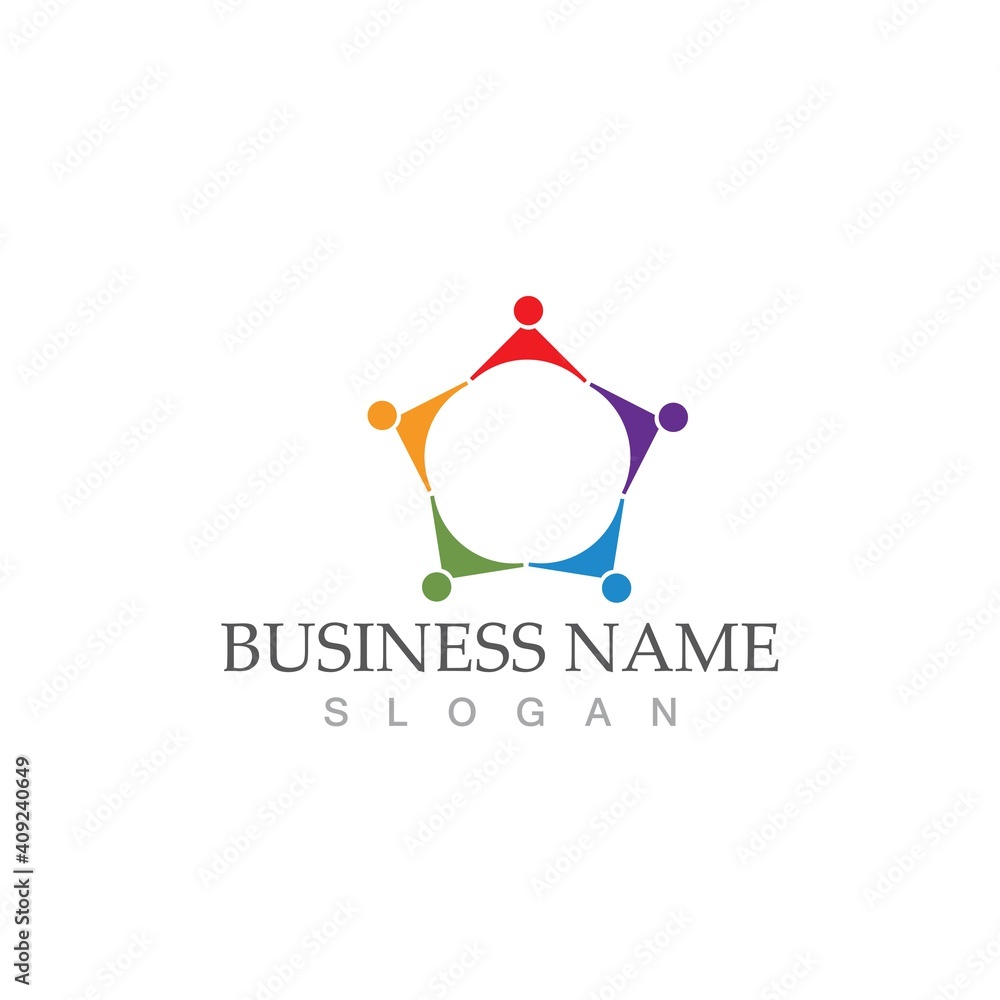 Community, network and social icon Community, network and social icon