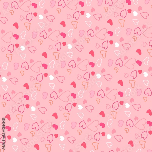 seamless pattern with hearts