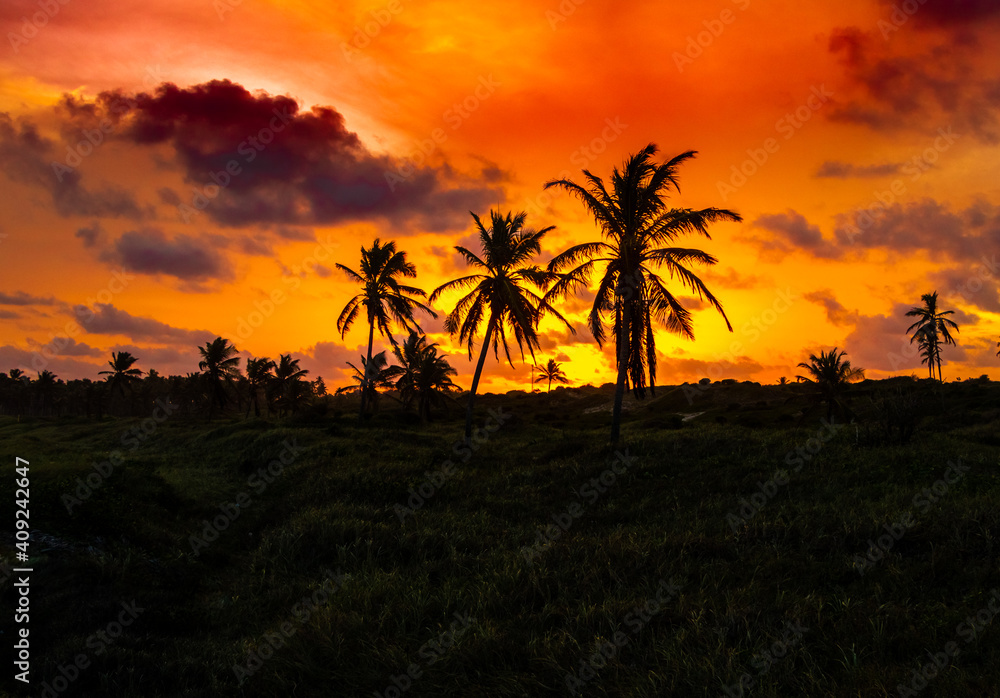 O lindo Pôr do Sol na Praia do Francês