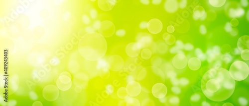 Green blur background,green bokeh abstract background.