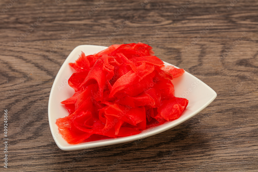 Asian cuisine marinated ginger root Asian cuisine marinated ginger root