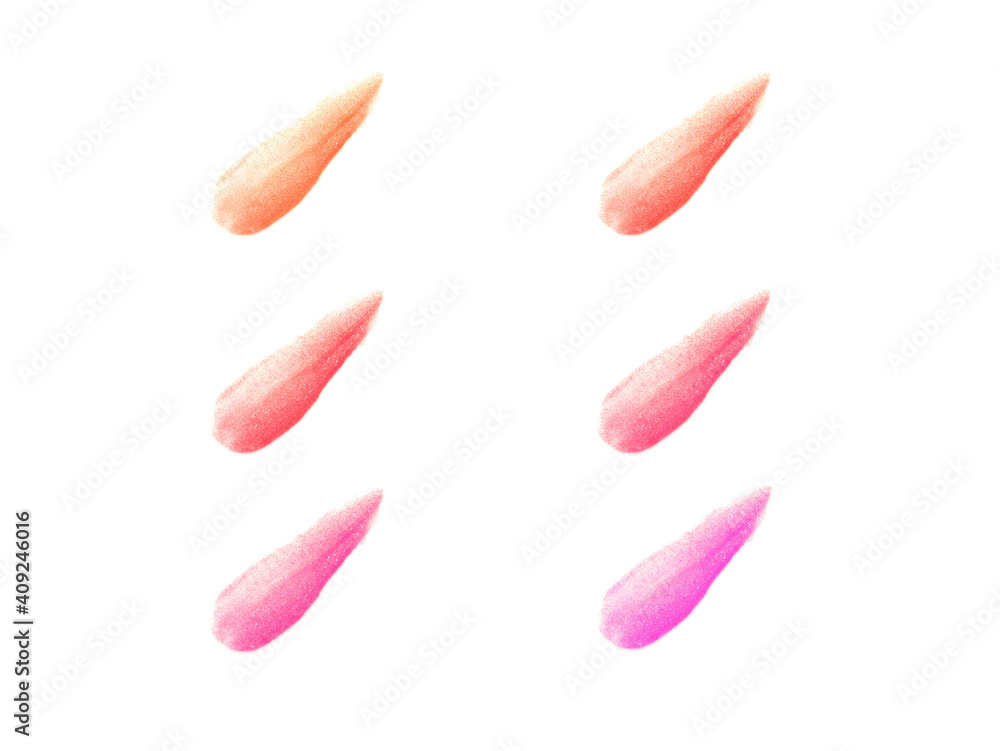 Colorful Lip gloss swatches Colorful Lip gloss swatches