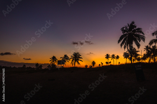 O lindo Pôr do Sol na Praia do Francês