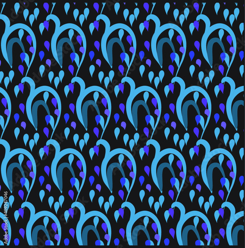 Black abstract pattern wallpaper eps textile printed fabrics for bed sheets table cloths kids clothes bright modern digital new design