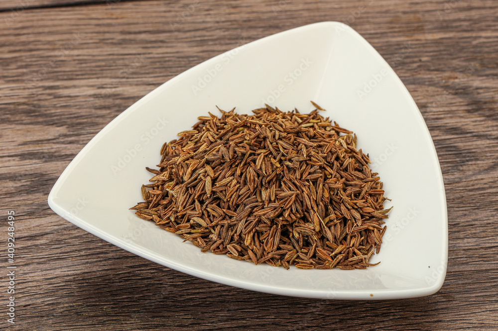 Dry zeera seeds in the bowl Dry zeera seeds in the bowl