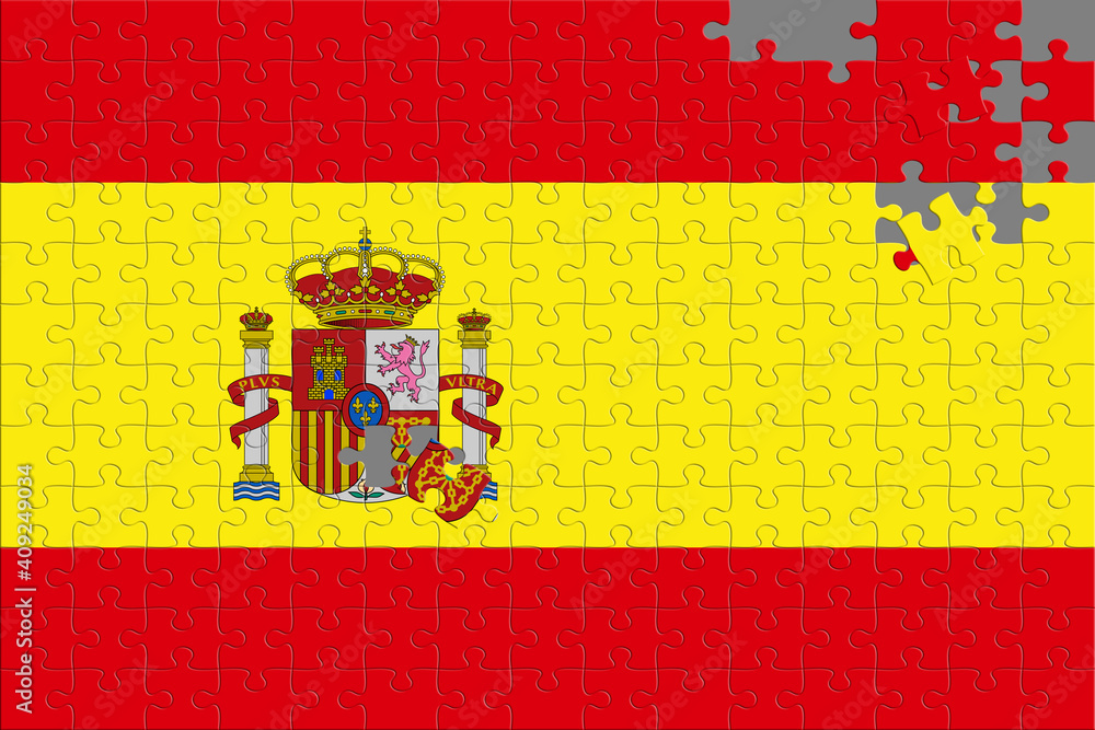 Puzzle bandiera Spagna