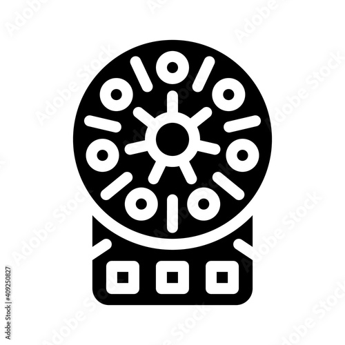 centrifuge laboratory equipment glyph icon vector illustration