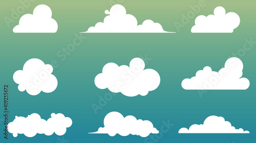Cloud options | Each cloud element is placed in different layers for ease of use.