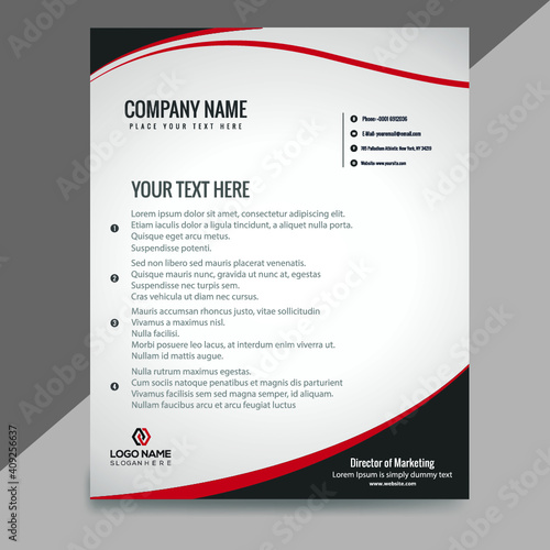 Creative Modern Business Letterhead Design Template