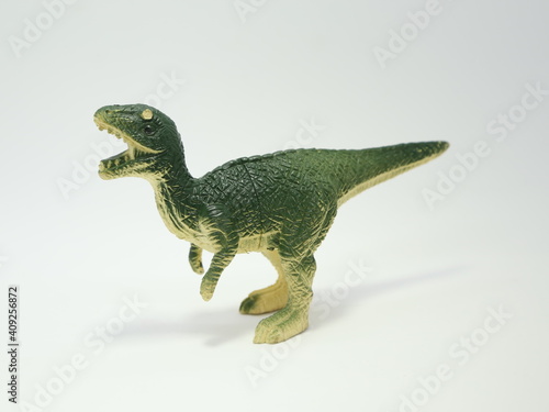 Tyrannosaurus rex. Toy dinosaurs for children. Plastic toys. photo