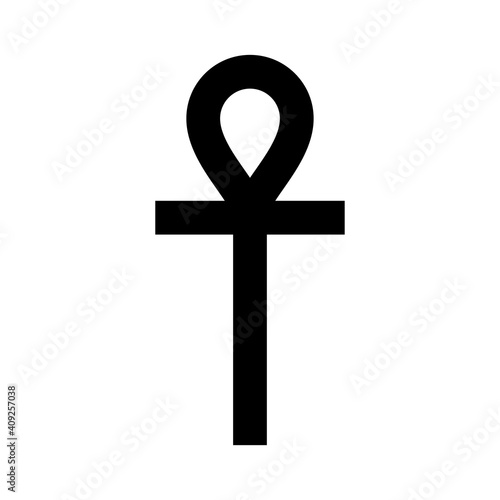 The sign of Ankh. Isolated Vector Illustration