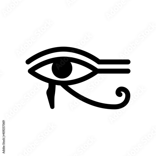 The Eye of Horus. Isolated Vector Illustration