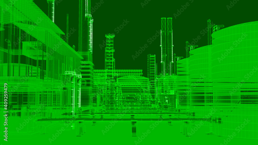 Green screen 3D factory building construction scan from infraead camera technology for detect security on night time . element background for composite in futuristic sci fi scene , 3d rendering. Green screen 3D factory building construction scan from infraead camera technology for detect security on night time . element background for composite in futuristic sci fi scene , 3d rendering.