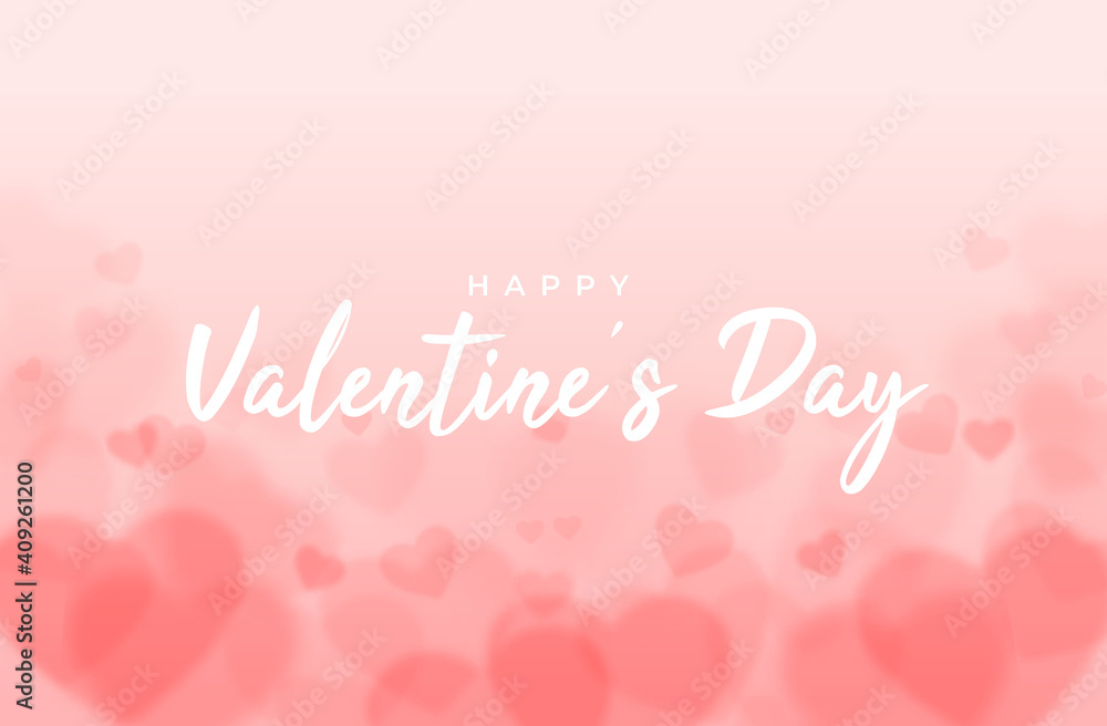 Valentines day background with pink blurred hearts. Valentines day background with pink blurred hearts.