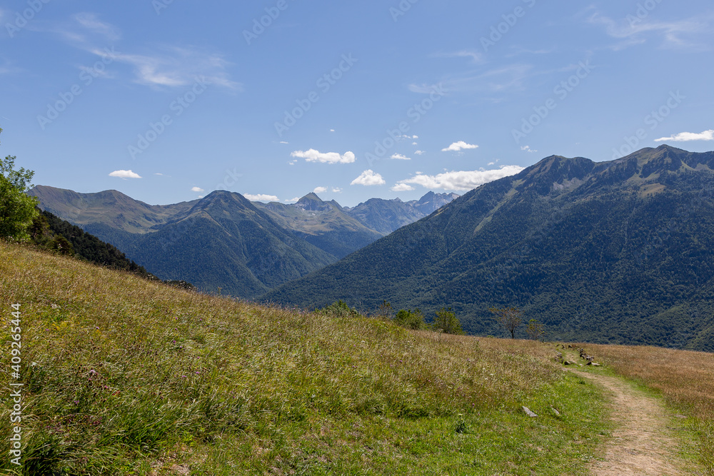 Beautiful nature landscape of mountains and valleys. Relax and tranquility to rest from work Beautiful nature landscape of mountains and valleys. Relax and tranquility to rest from work