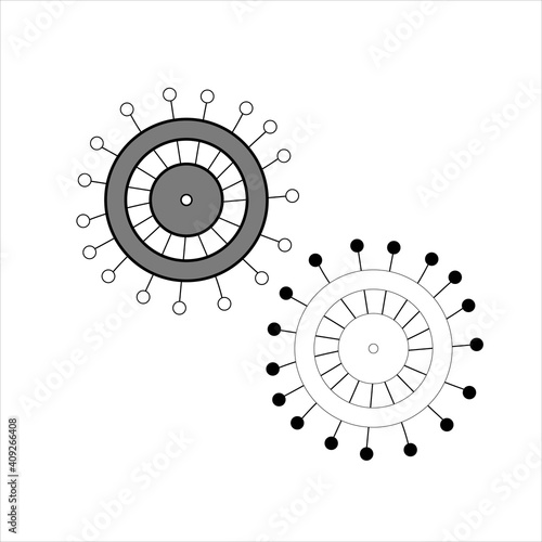 Set of pins for fastening patterns and tailoring, accessory for fashion designers, vector image in doodle style, hand draw, isolate on a white background.