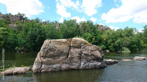 rock in the river