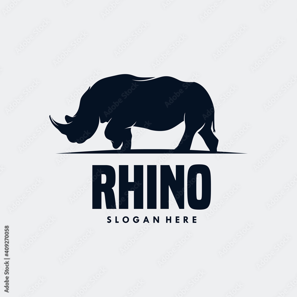 Simple minimalistic modern professional logo design rhino vector Simple minimalistic modern professional logo design rhino vector