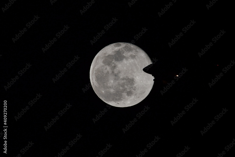 Obraz premium 月, 夜, 空, 空間, 全部, 天文学, 月の, コップ座, 惑星, 黒, 暗い, 満月, 明るい, 球体, サテライト, コップ座, ルナ, 光, 月光, 