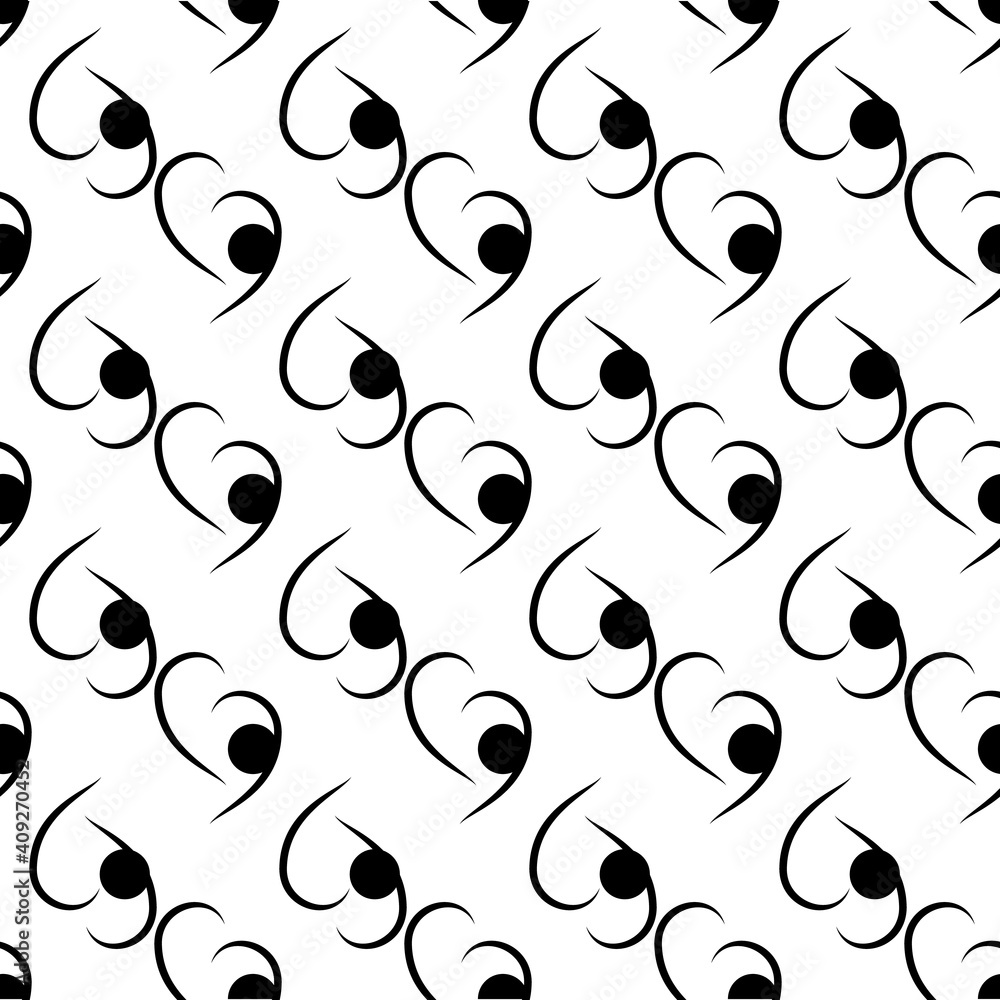 Geometric abstract pattern with polka on wavy line Geometric abstract pattern with polka on wavy line