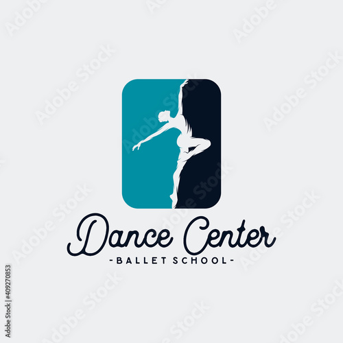 Logo for a ballet or dance studio