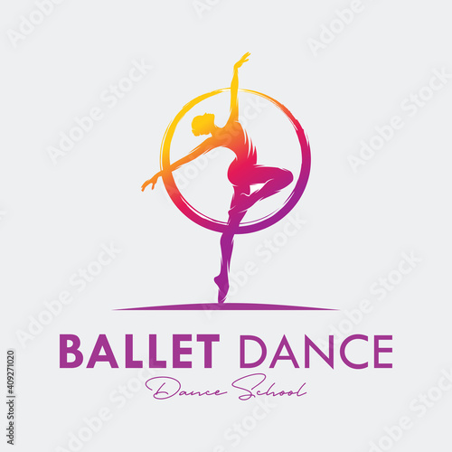 Logo for a ballet or dance studio