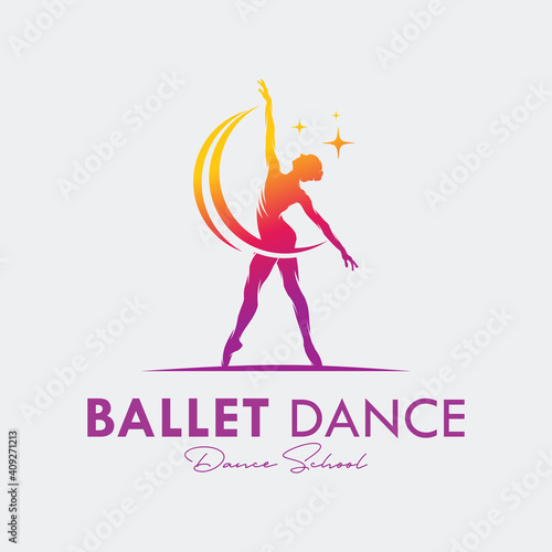 Logo for a ballet or dance studio