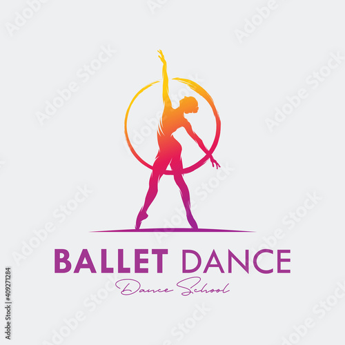 Logo for a ballet or dance studio