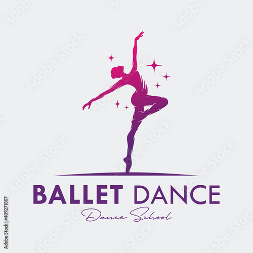 Logo for a ballet or dance studio