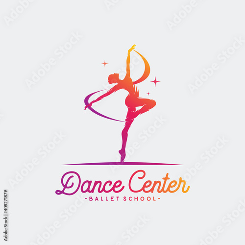 Logo for a ballet or dance studio
