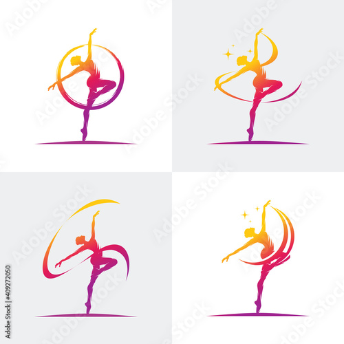 Logo for a ballet or dance studio