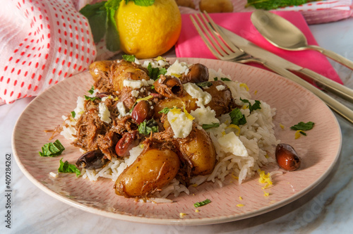 Greek Shredded Lamb Stew photo