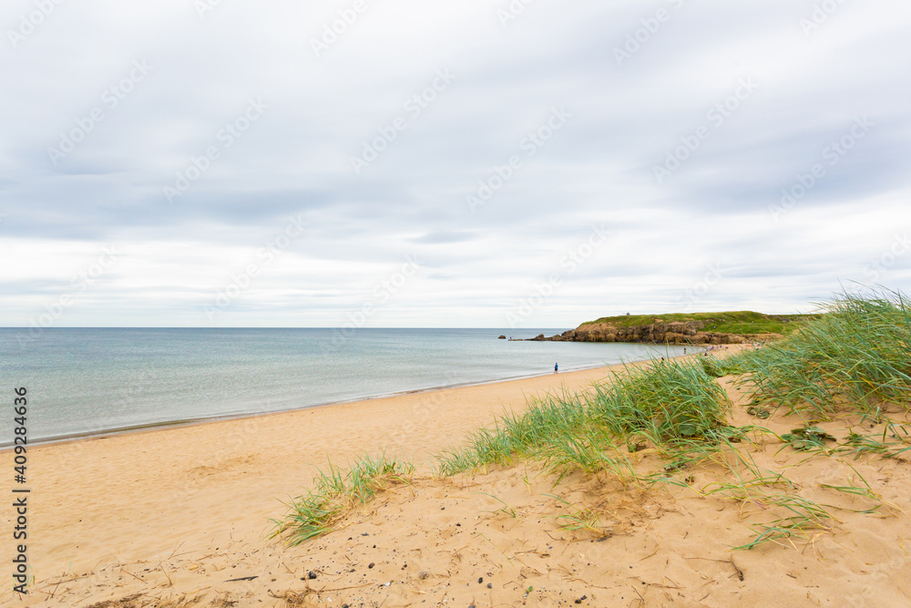 South Shields Promenade Beach on overcast day 17th July 2020