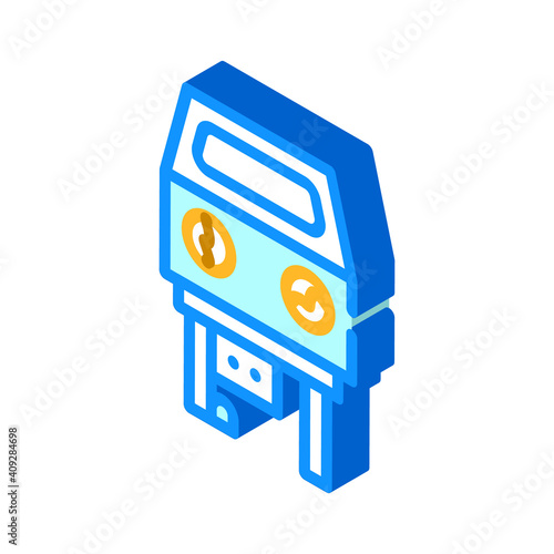 Foto sandblasting chamber isometric icon vector illustration color
