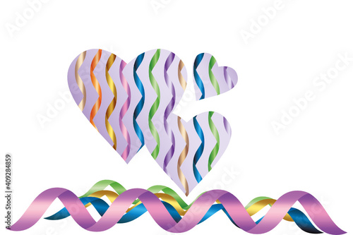 valentinstag, schleife, herz, geschenk, banner, glückwunsch, karte, feier, anbieten, dekoration,  hintergrund, special, begrüssung, shoppen, paket, verkauf, herzförmig, präsent, glück wünschen, liebe