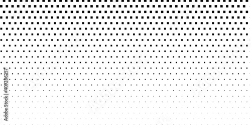 Halftone texture with geometric figures. Vector.