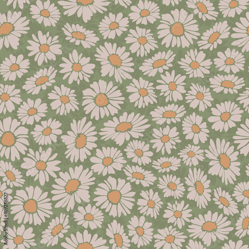 Seamless repeating pattern of flowers