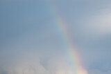Rainbow on Blue Sky after Rain