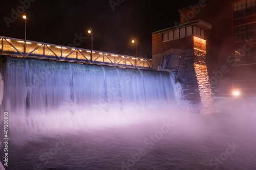Long exposure to the water in Tampere, Finland during the night 