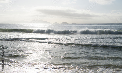 Ocean surf on the beach of Copacabana. Rio de Janeiro, © Aleksandr
