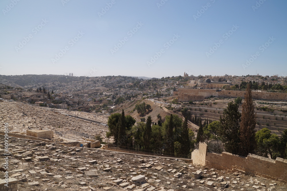  panoramic view of old jerusalem