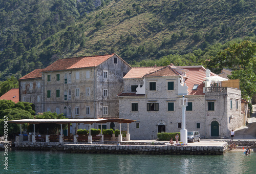 Montenegro Bay of Kotor view of the yacht