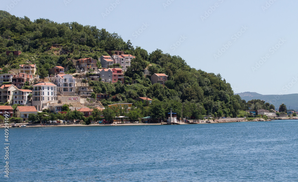 Montenegro Bay of Kotor view of the yacht