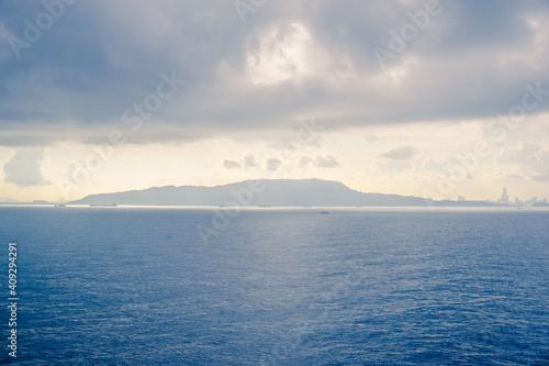 Water area between China and the island of Taiwan